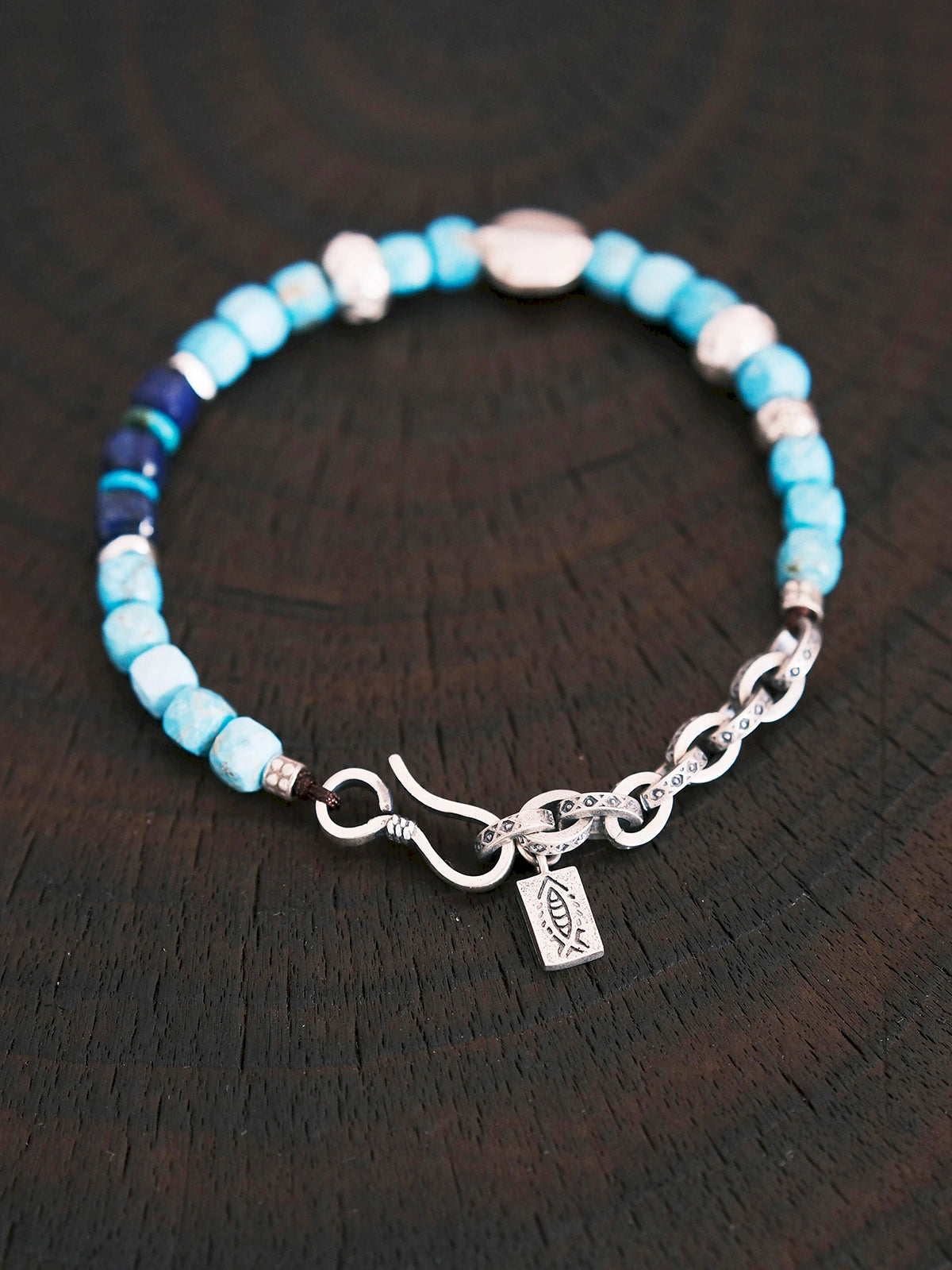 Identity Series | Blue Voyager | Turquoise, Lapis Lazuli & Sterling Silver Bracelet