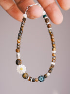 Identity Series | Daisy Youth | Tiger Eye, Mother-of-Pearl & Silver Bracelet