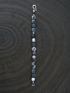 Urban Stoic Series | Grey Orbit | Webbed Jasper-Style Stone & Sterling Silver Bracelet