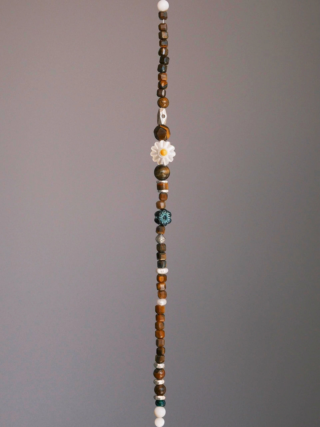 Identity Series | Daisy Youth | Tiger Eye, Mother-of-Pearl & Silver Bracelet