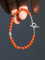 Identity Series | Red Ember | Nanhong Agate & Silver Bracelet