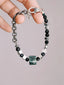 Urban Stoic Series | Dark Monolith | Seraphinite, Obsidian & Silver Bracelet