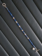 Identity Series | Blue Wayfinder | Lapis Lazuli, Fine Silver & Miyuki Bracelet