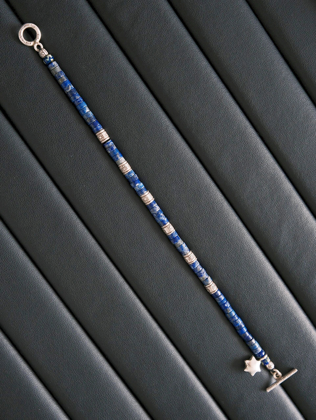 Identity Series | Blue Wayfinder | Lapis Lazuli, Fine Silver & Miyuki Bracelet