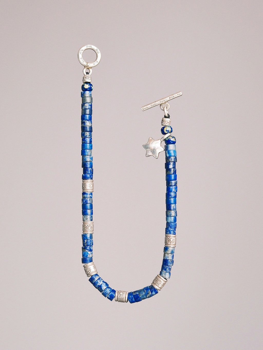 Identity Series | Blue Wayfinder | Lapis Lazuli, Fine Silver & Miyuki Bracelet