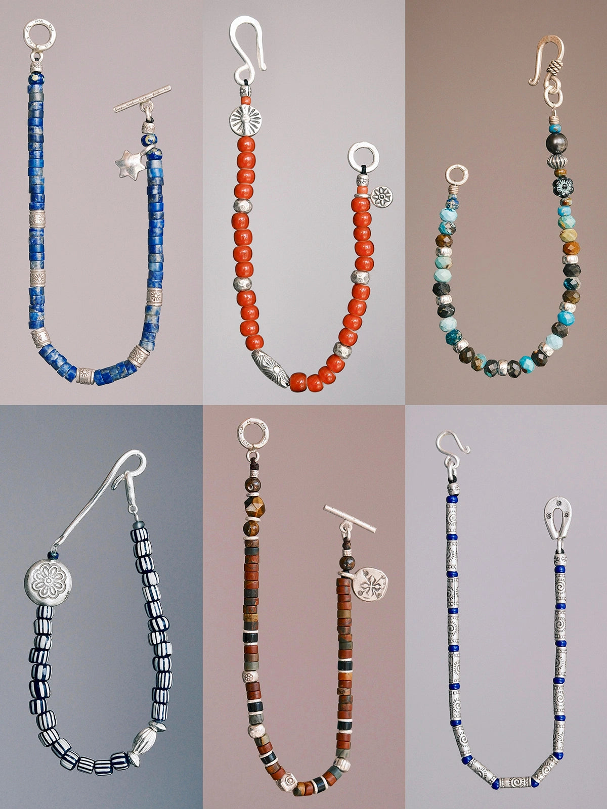 Identity Series | Blue Wayfinder | Lapis Lazuli, Fine Silver & Miyuki Bracelet