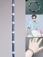 Urban Stoic Series | Blue Executive | Lapis Lazuli & Mother-of-Pearl Bracelet