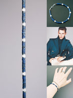 Urban Stoic Series | Blue Executive | Lapis Lazuli & Mother-of-Pearl Bracelet