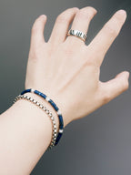Urban Stoic Series | Blue Executive | Lapis Lazuli & Mother-of-Pearl Bracelet