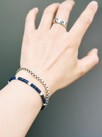 Urban Stoic Series | Blue Executive | Lapis Lazuli & Mother-of-Pearl Bracelet
