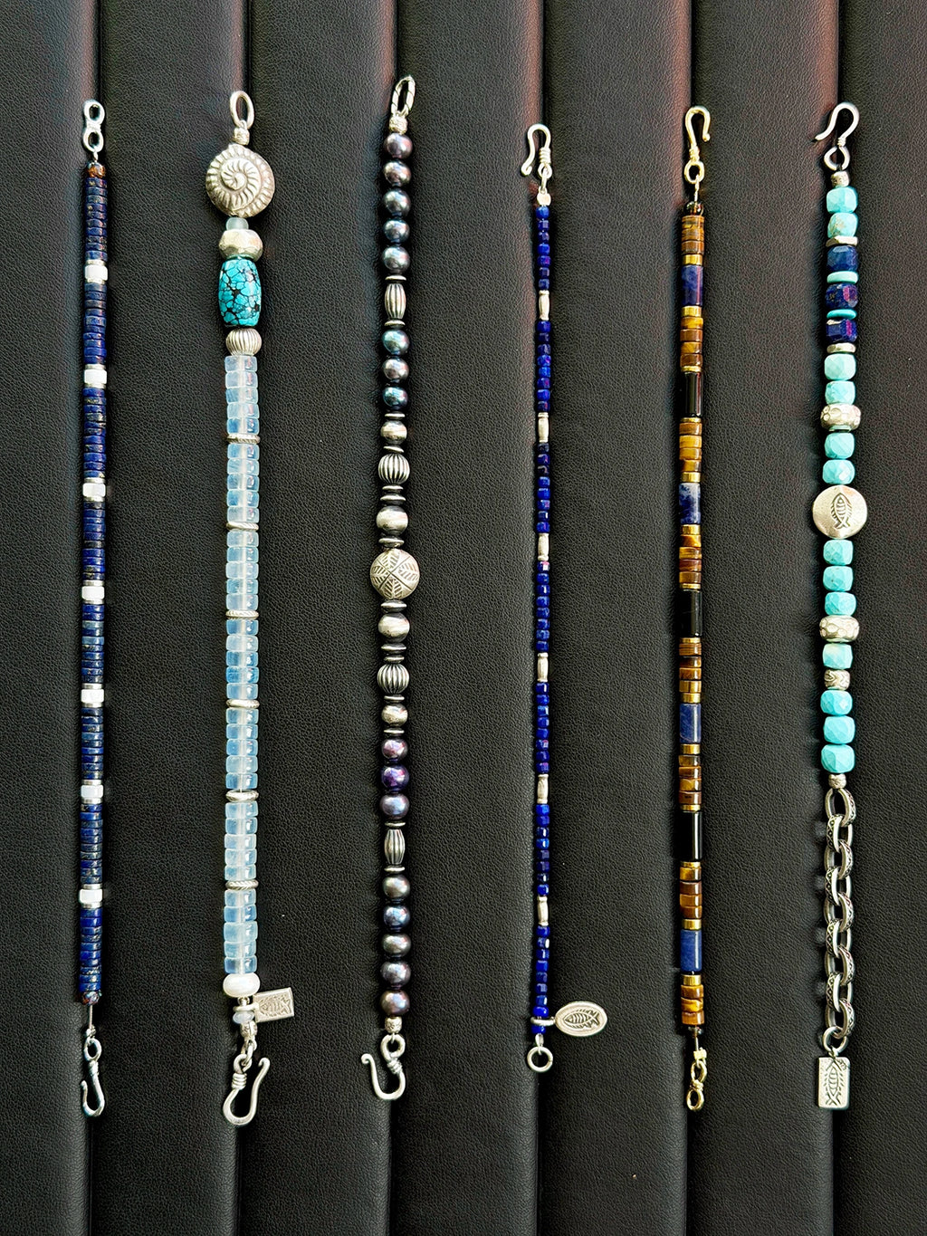 Urban Stoic Series | Blue Executive | Lapis Lazuli & Mother-of-Pearl Bracelet