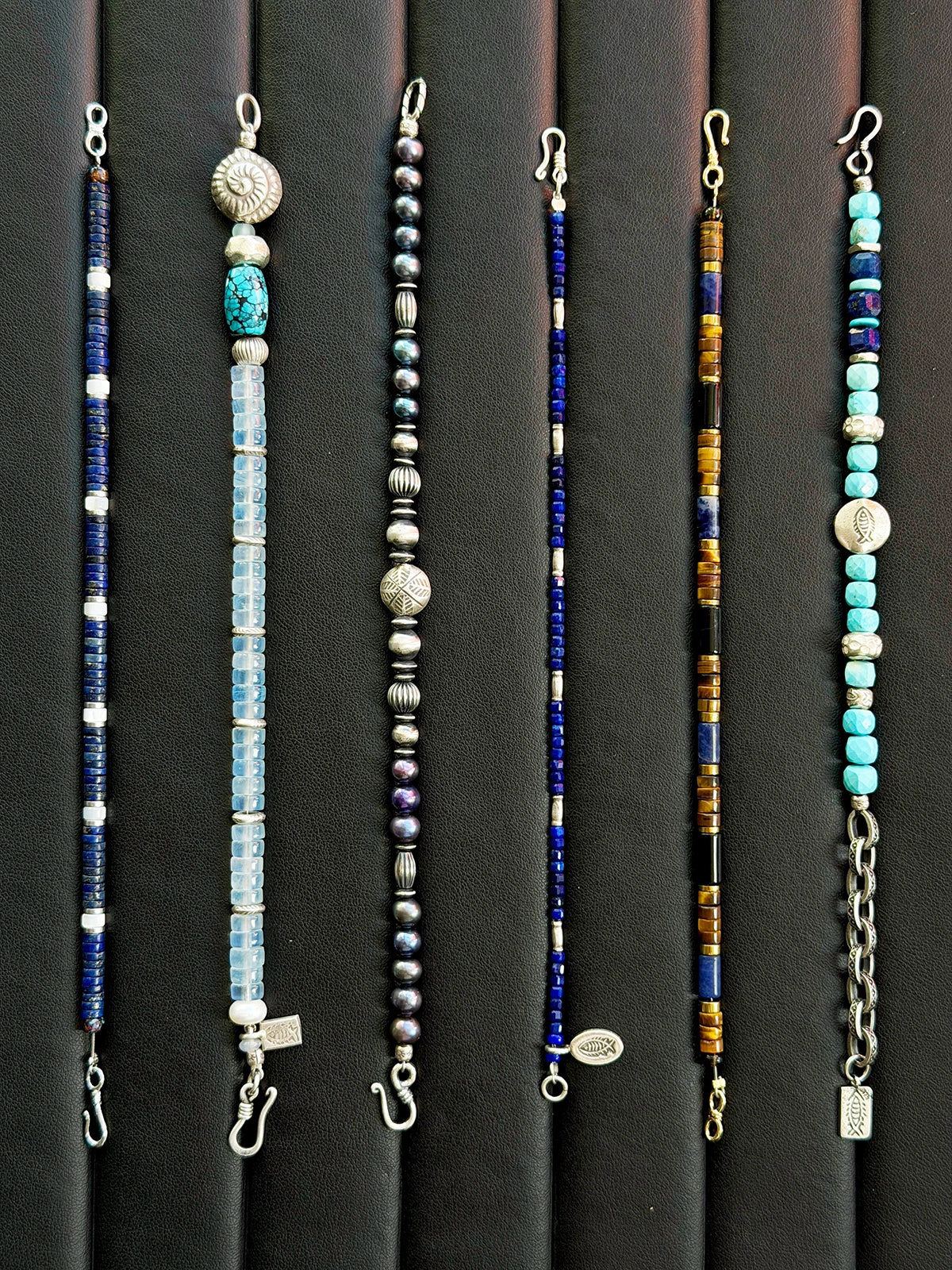 Urban Stoic Series | Blue Executive | Lapis Lazuli & Mother-of-Pearl Bracelet