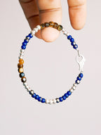 Identity Series | Silver Epoch | Tiger Eye, Sterling Silver & Colored-Glaze Bracelet
