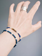 Identity Series | Silver Epoch | Tiger Eye, Sterling Silver & Colored-Glaze Bracelet