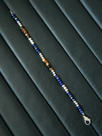 Identity Series | Silver Epoch | Tiger Eye, Sterling Silver & Colored-Glaze Bracelet
