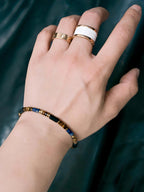 Urban Stoic Series | Blue Jazz | Tiger Eye, K2 Blue & Hematite Bracelet