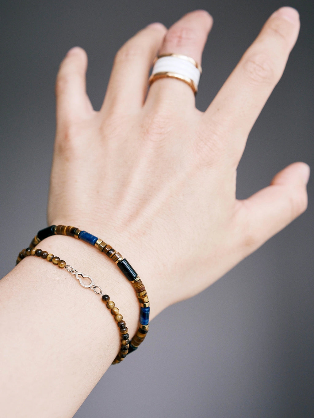 Urban Stoic Series | Blue Jazz | Tiger Eye, K2 Blue & Hematite Bracelet