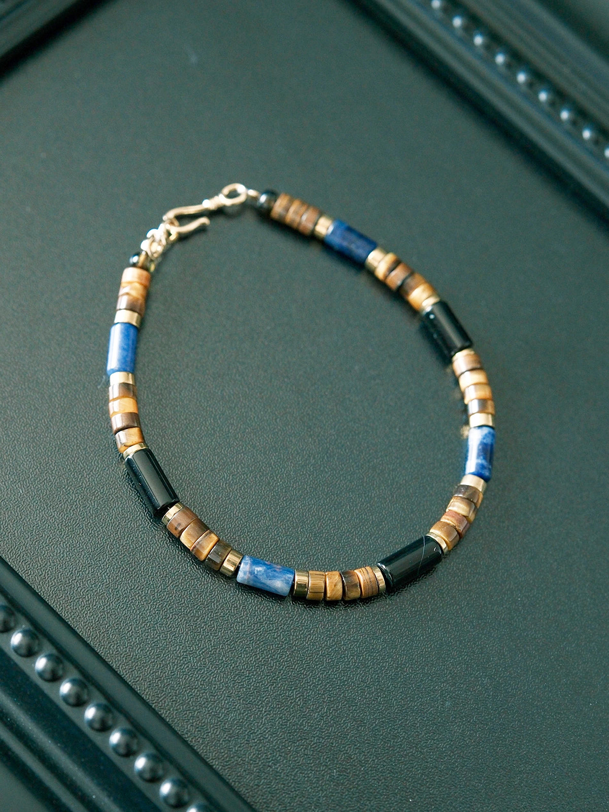 Urban Stoic Series | Blue Jazz | Tiger Eye, K2 Blue & Hematite Bracelet
