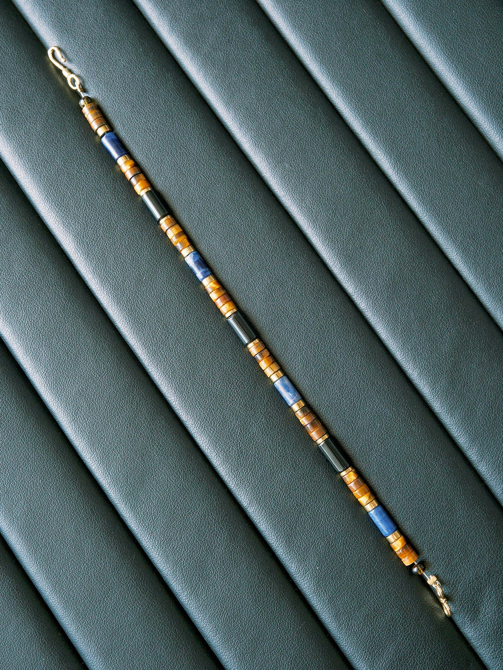 Urban Stoic Series | Blue Jazz | Tiger Eye, K2 Blue & Hematite Bracelet
