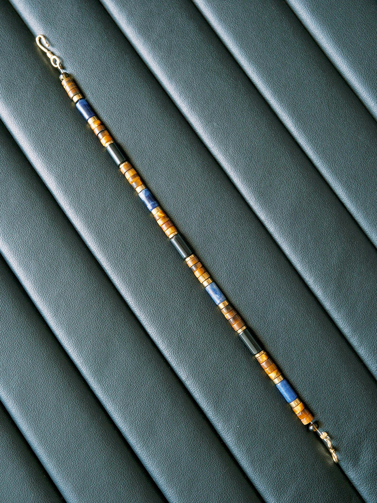 Urban Stoic Series | Blue Jazz | Tiger Eye, K2 Blue & Hematite Bracelet