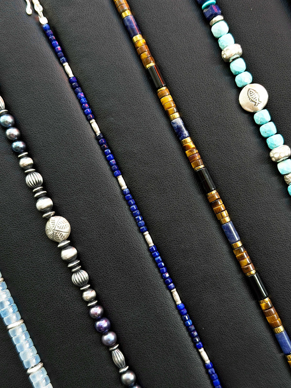 Urban Stoic Series | Blue Jazz | Tiger Eye, K2 Blue & Hematite Bracelet