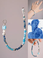 Mineral Soul Series | Blue Plume | Turquoise, Pearl & Silver Bracelet