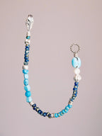 Mineral Soul Series | Blue Plume | Turquoise, Pearl & Silver Bracelet