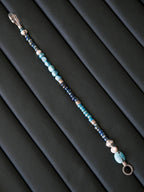 Mineral Soul Series | Blue Plume | Turquoise, Pearl & Silver Bracelet