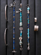 Mineral Soul Series | Blue Plume | Turquoise, Pearl & Silver Bracelet