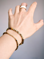 Urban Stoic Series | Golden Gaze | Tiger Eye & Refined Brass Bracelet