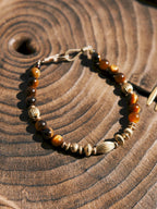 Urban Stoic Series | Golden Gaze | Tiger Eye & Refined Brass Bracelet