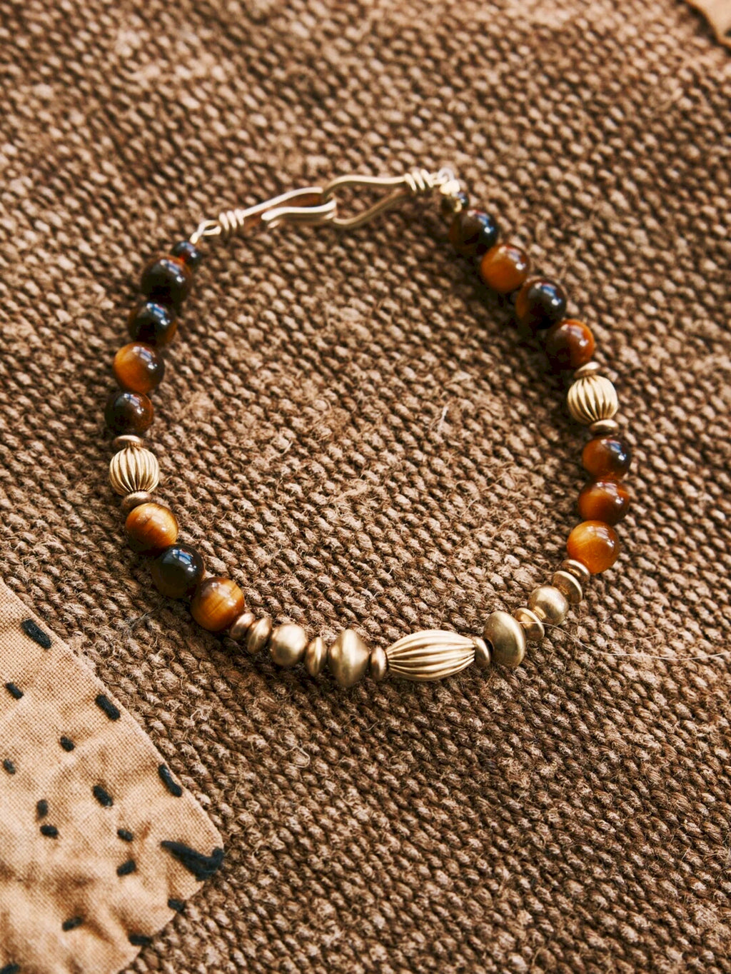 Urban Stoic Series | Golden Gaze | Tiger Eye & Refined Brass Bracelet
