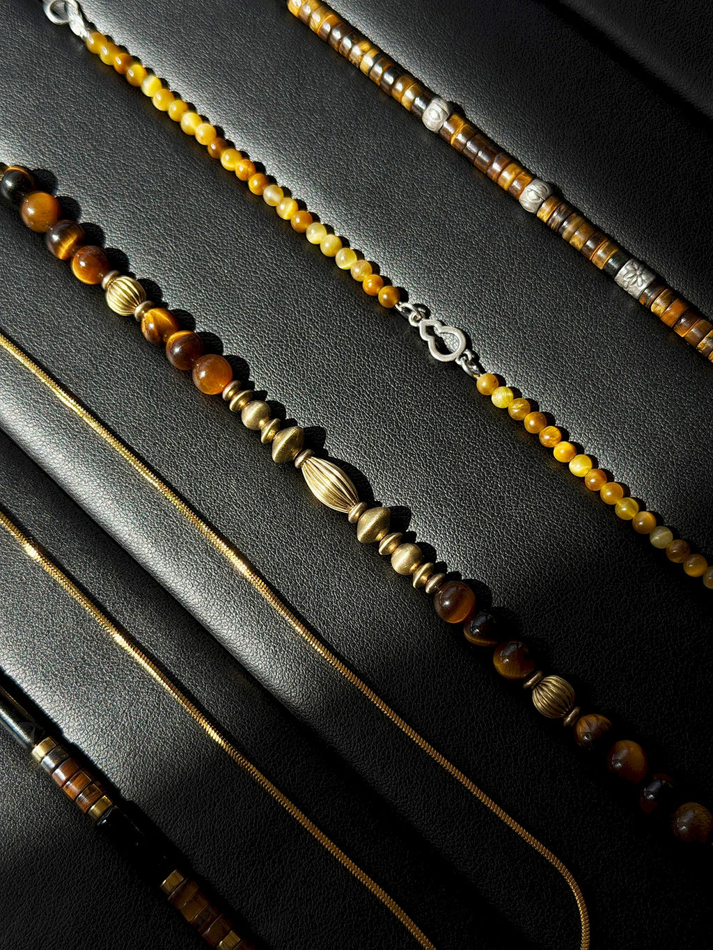 Urban Stoic Series | Golden Gaze | Tiger Eye & Refined Brass Bracelet