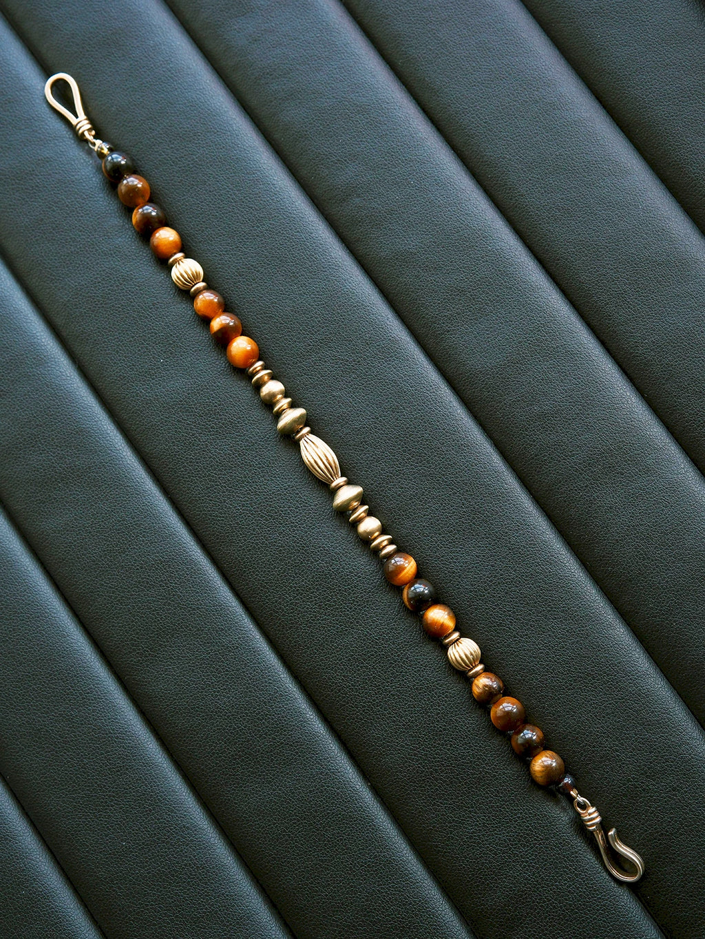 Urban Stoic Series | Golden Gaze | Tiger Eye & Refined Brass Bracelet