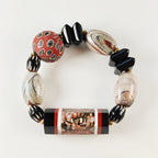 Handcrafted Multi-Gemstone Bracelet – Unique Roman Column Design | Natural Stone & Vintage Beads | Meaningful Gift