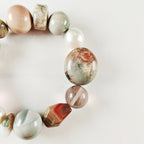 Monet-Inspired Gemstone Bracelet – Handmade Natural Crystal & Pearl Jewelry | Soft Aesthetic Meaningful Gift