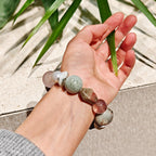 Monet-Inspired Gemstone Bracelet – Handmade Natural Crystal & Pearl Jewelry | Soft Aesthetic Meaningful Gift