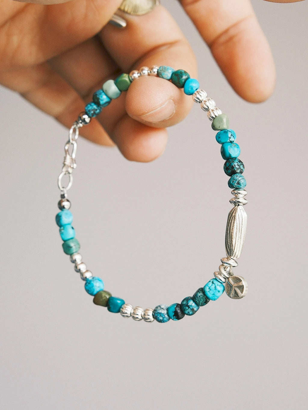 Mineral Soul Series | Pine Meridian | Turquoise & Sterling Silver Bracelet