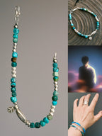 Mineral Soul Series | Pine Meridian | Turquoise & Sterling Silver Bracelet