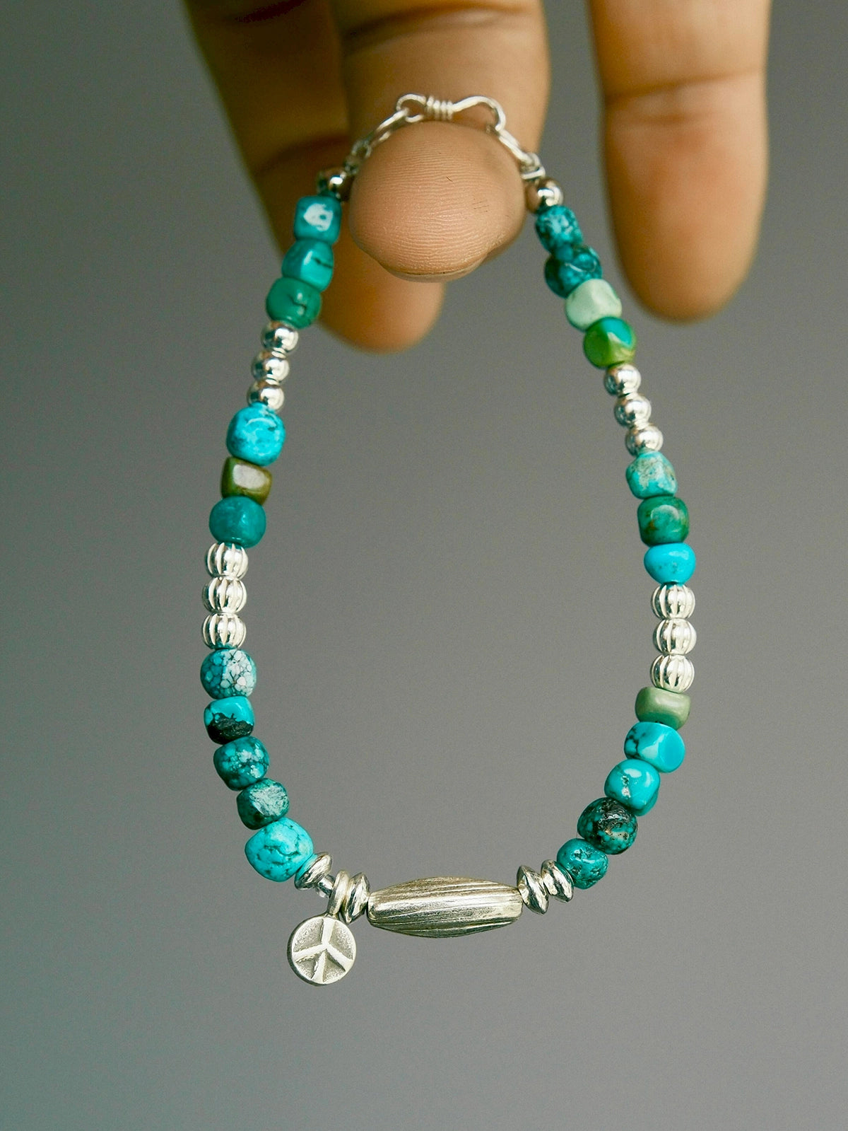 Mineral Soul Series | Pine Meridian | Turquoise & Sterling Silver Bracelet