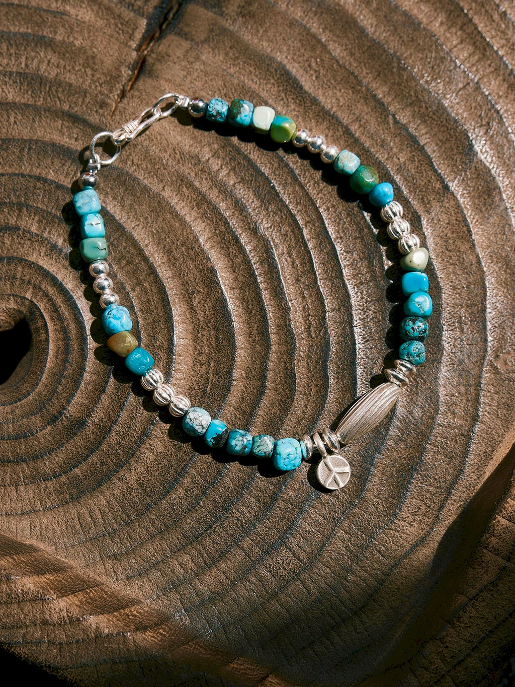 Mineral Soul Series | Pine Meridian | Turquoise & Sterling Silver Bracelet
