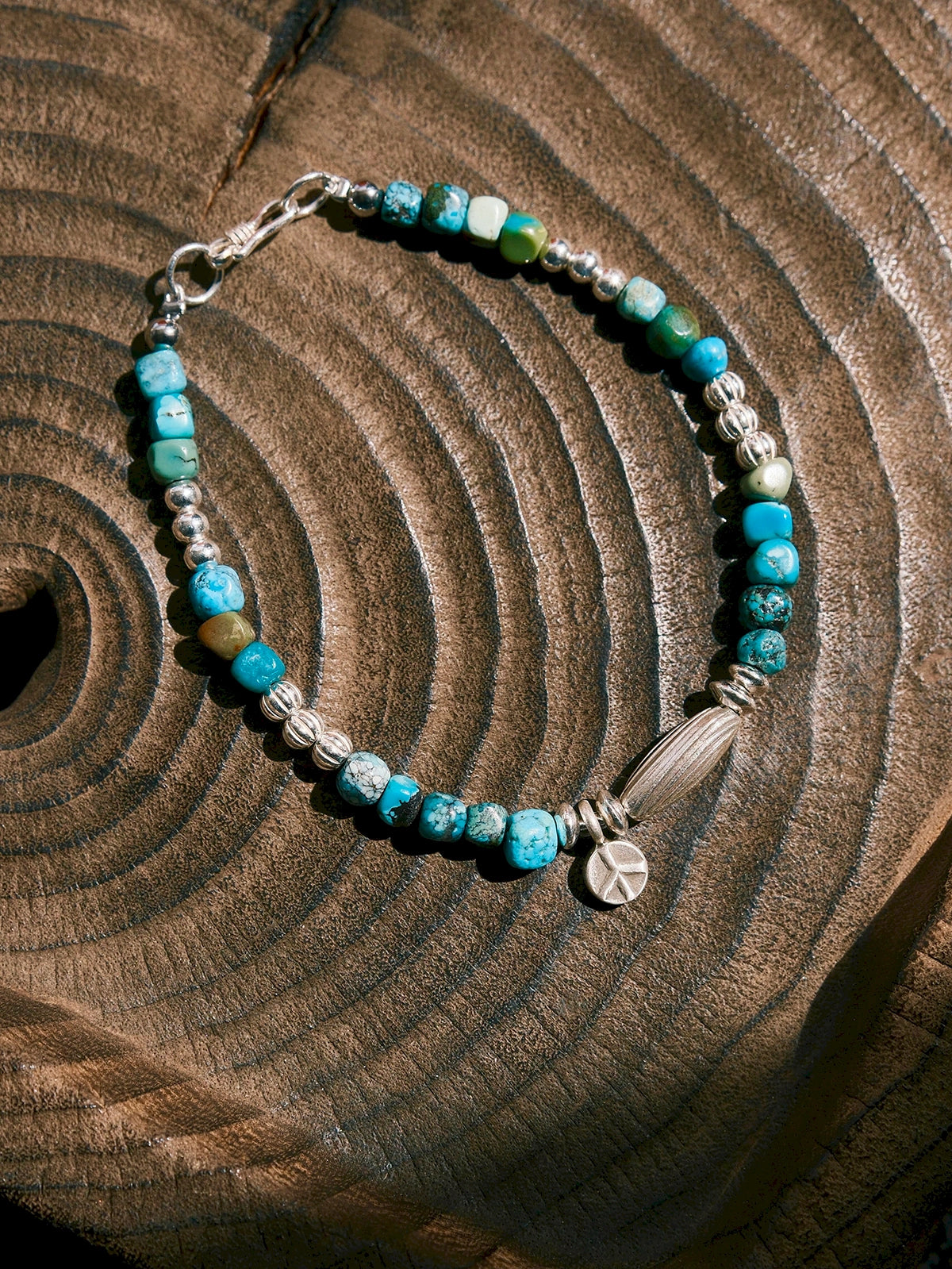 Mineral Soul Series | Pine Meridian | Turquoise & Sterling Silver Bracelet