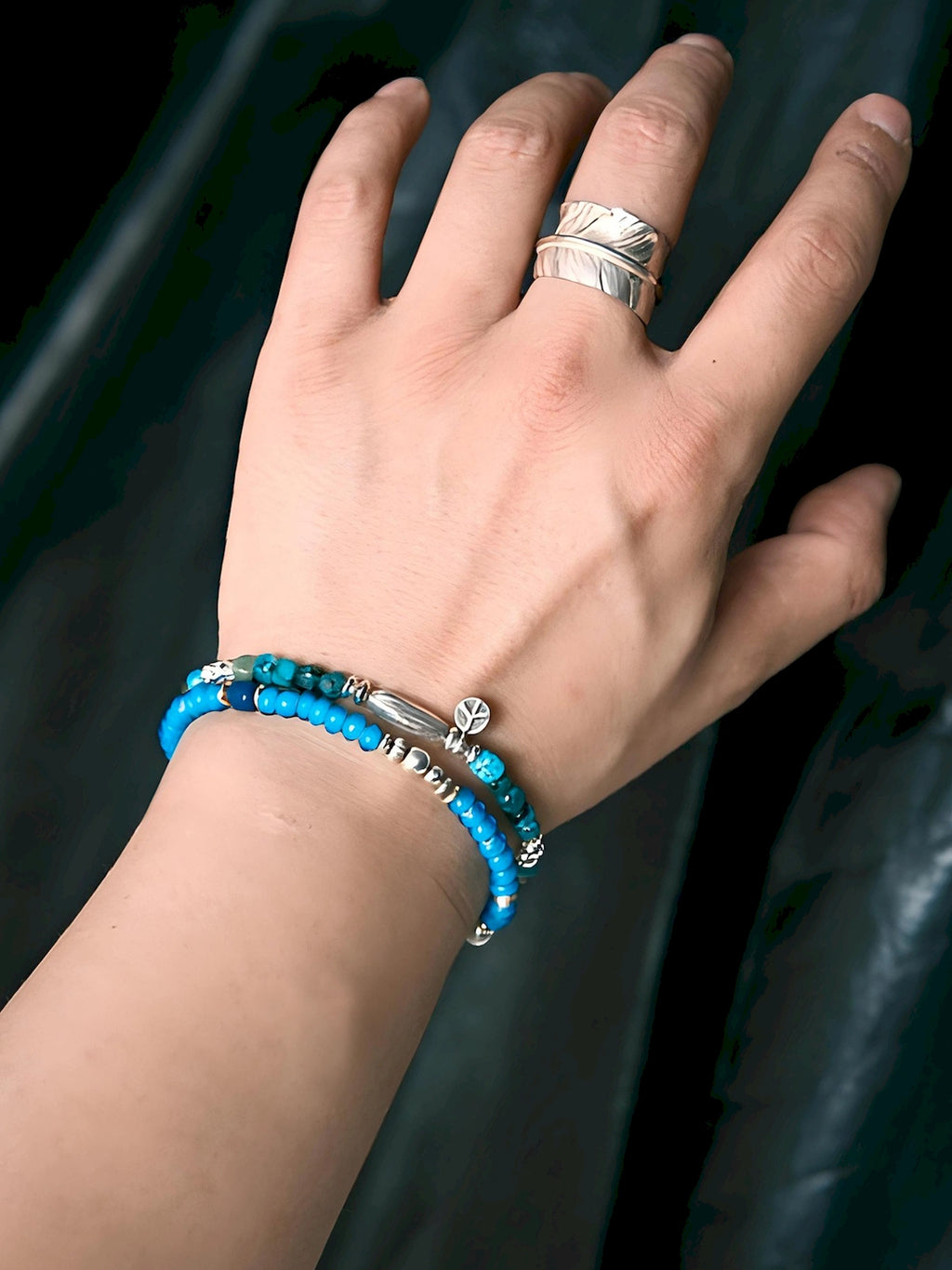 Mineral Soul Series | Pine Meridian | Turquoise & Sterling Silver Bracelet