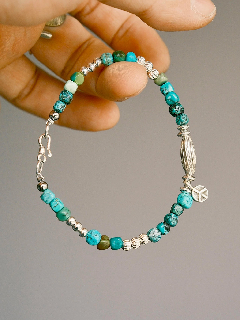 Mineral Soul Series | Pine Meridian | Turquoise & Sterling Silver Bracelet