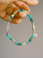 Mineral Soul Series | Pine Meridian | Turquoise & Sterling Silver Bracelet