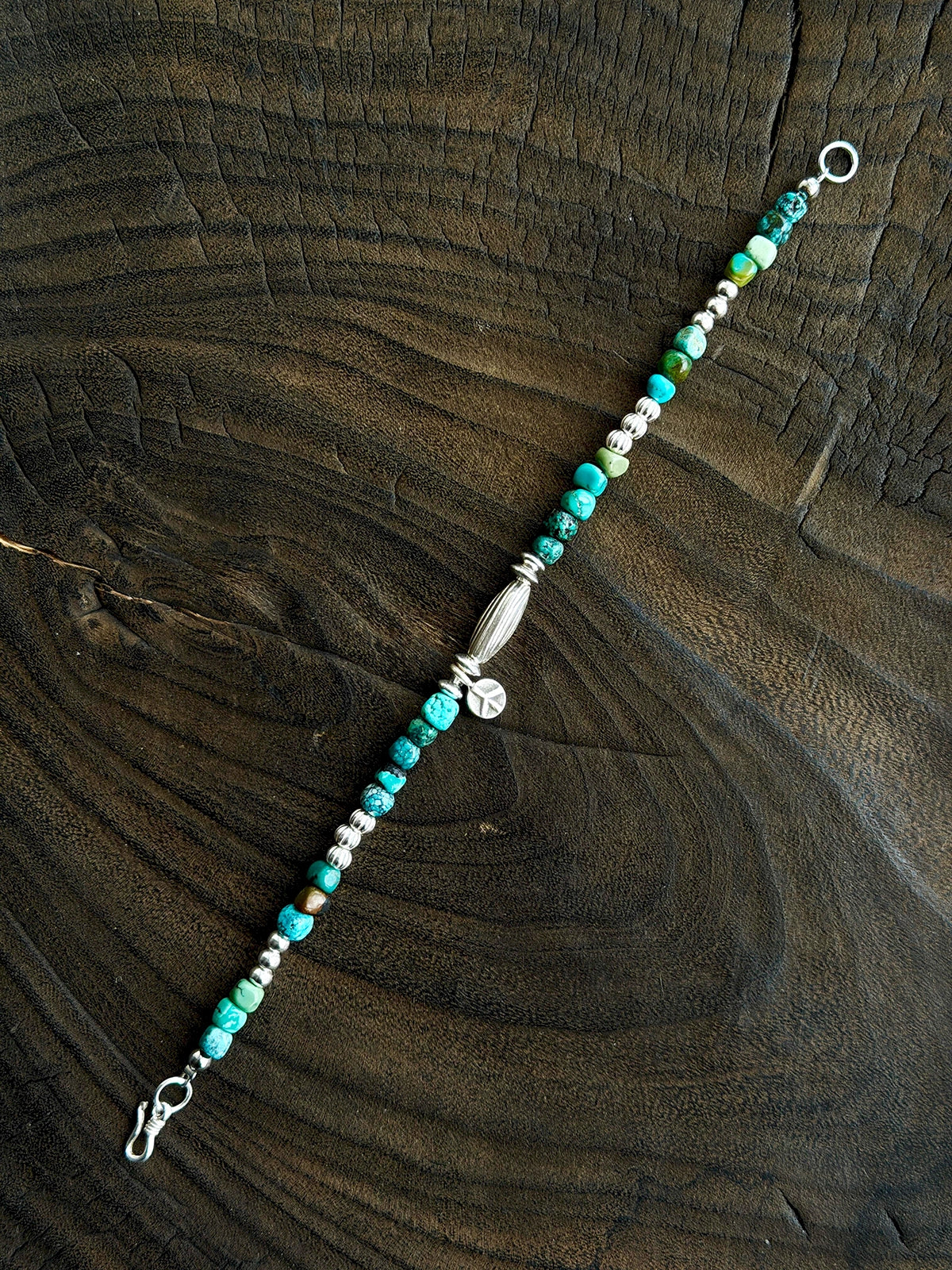 Mineral Soul Series | Pine Meridian | Turquoise & Sterling Silver Bracelet