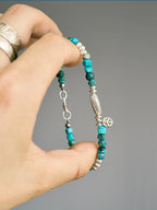 Mineral Soul Series | Pine Meridian | Turquoise & Sterling Silver Bracelet
