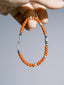 Ember Nomad: South Red Agate & 925 Sterling Silver Bracelet for Men