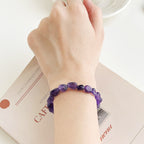 Exquisite Natural Amethyst Bracelet Niche Design Handmade Oriental Style Jewelry Gift