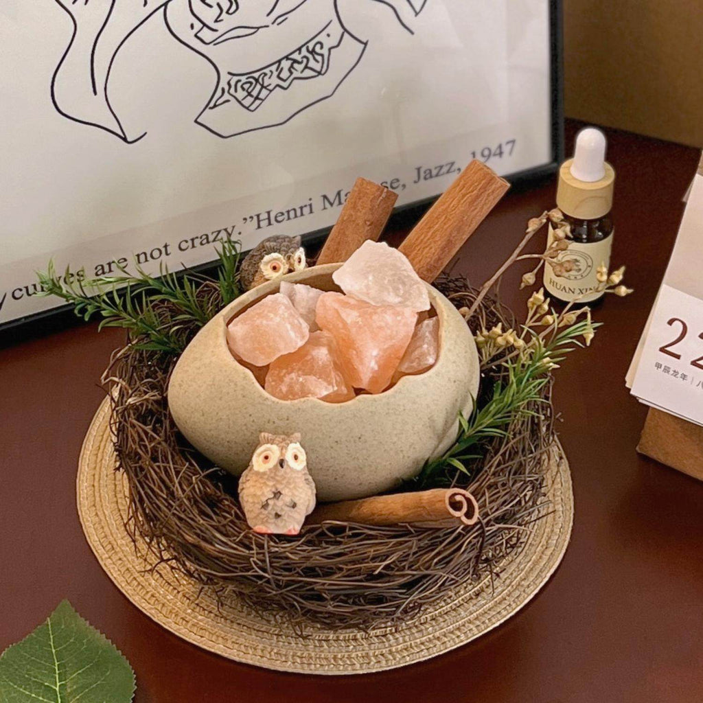 Original Bird’s Nest Crystal Aroma Stone Gift Set, Bird's Nest Diffuser Crystal Aromatherapy Indoor Fragrance Gift